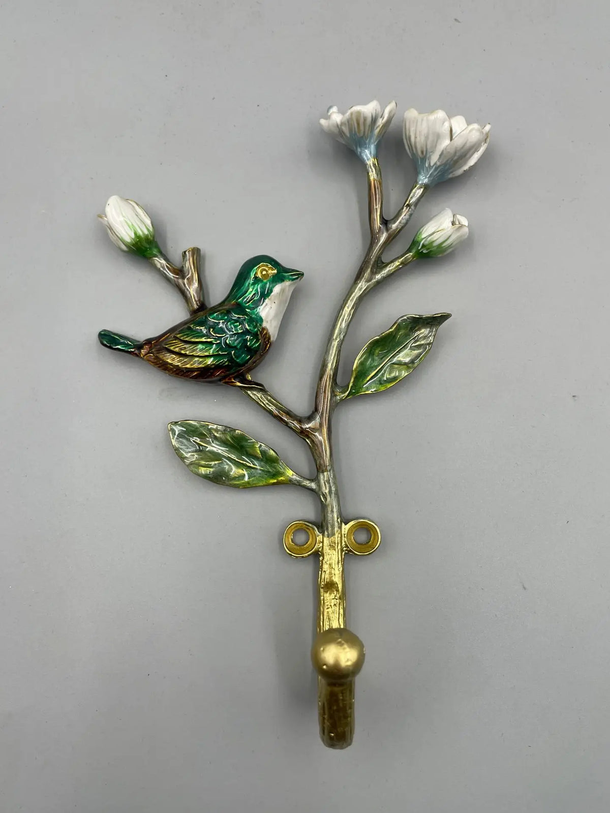 Enamel Flower Decorative Wall Hooks