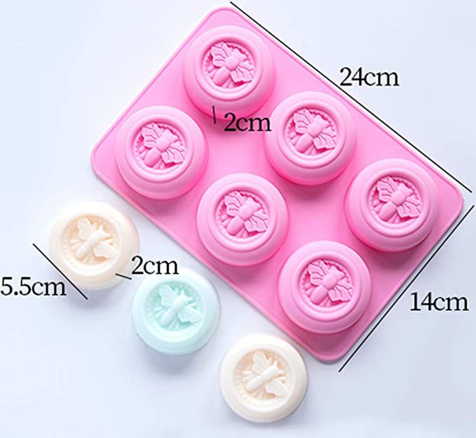 Flower Shaped Silicone Soap Mould DIY Handmade Cake Chocolate Candle Moulds