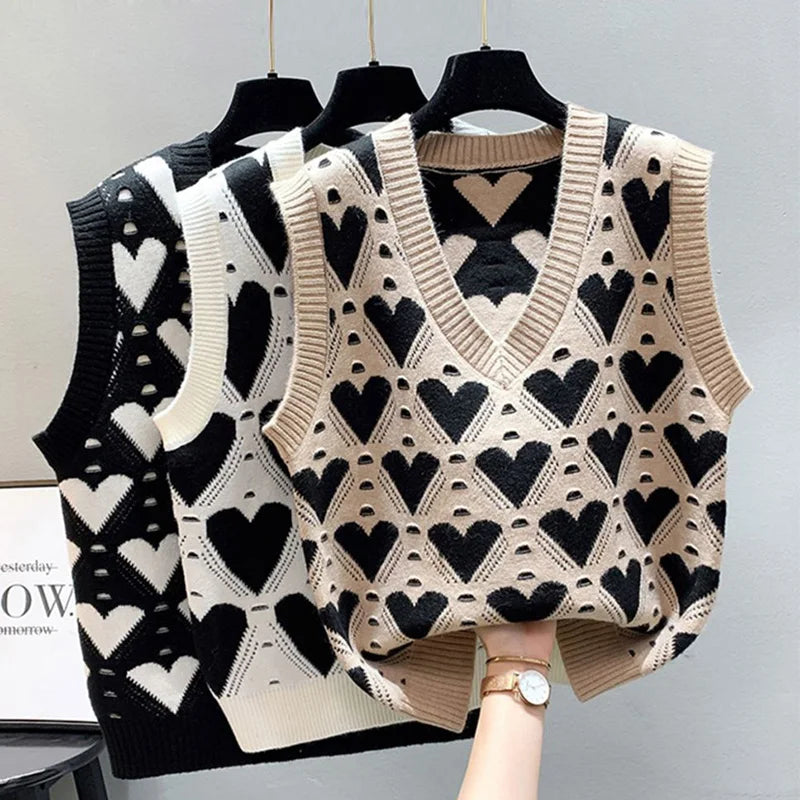 Love Heart Sweater Vest