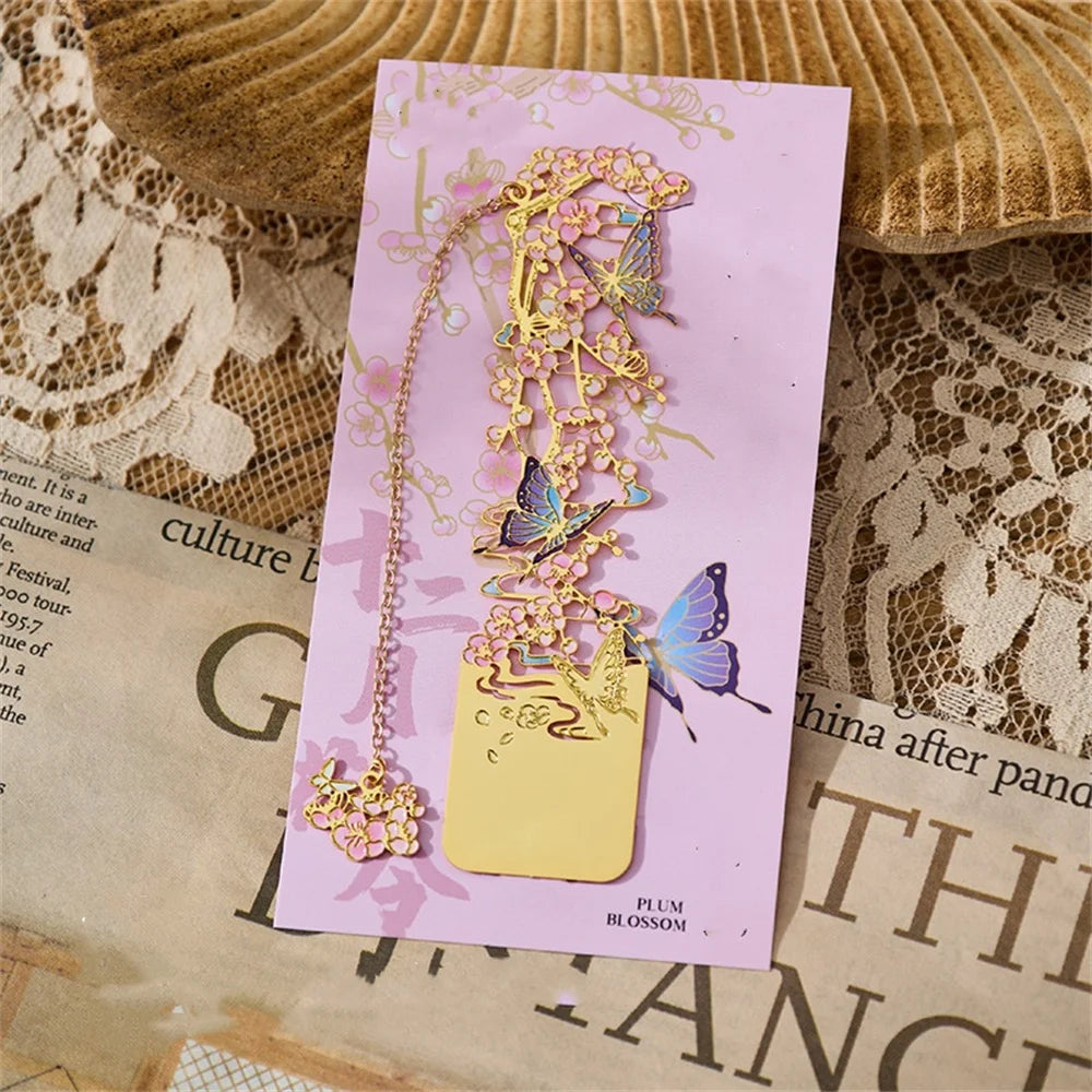 Metal Flower Bookmarks