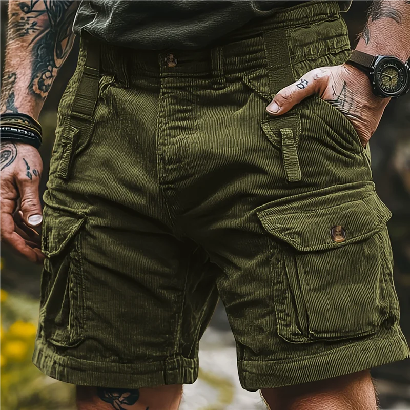 Woodsman Corduroy Cargo Shorts