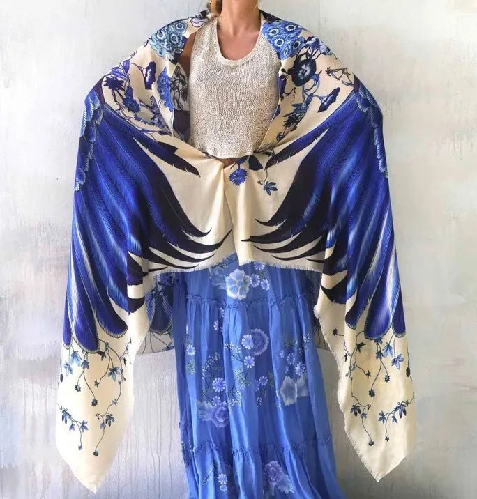 Wings Fantasy Shawl Scarf Festival Cloak Rave Accessories