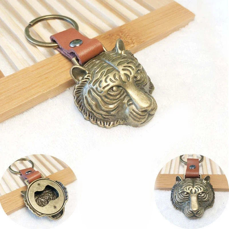 Tiger Bottle Opener Keychain