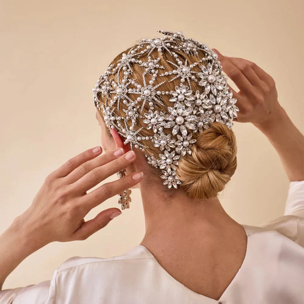 Starlette Flower Hair Clips Bridal Wedding Hair Jewellery