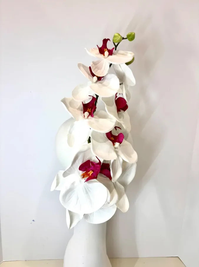 Handcrafted Large Realistic Orchid Statement Headpiece Floral Headband for Weddings Races Photoshoots