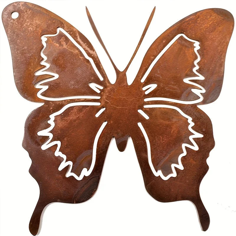 Butterfly Metal Rusty Garden Wall Decoration