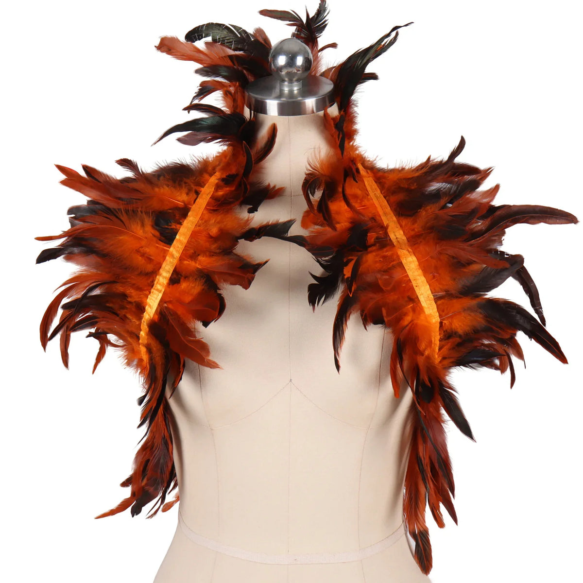 Feather Shoulder Epaulettes Festival Rave Wear