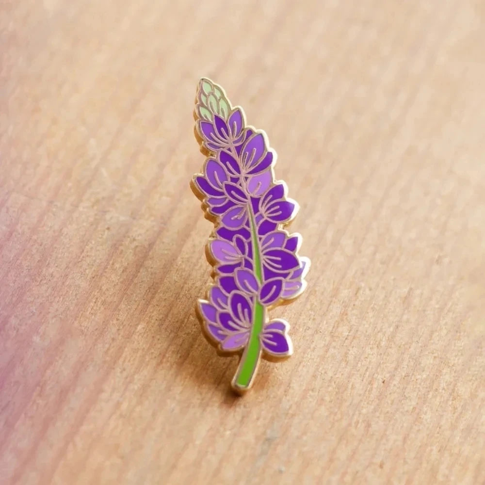 Wildflower Botanical Enamel Pins Badges