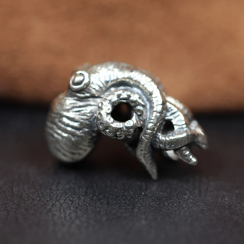 Octopus Brass Paracord Beads Lanyard Charm Dreadlock Beard Bead