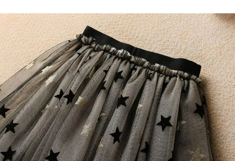 Swan T-Shirt+Sequin Skirts 2Pcs Baby Girls Clothing Sets Cotton Outfits