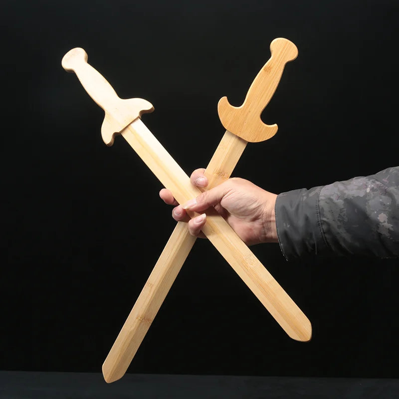 Solid Wooden Sword Children's Imaginative Play Toy LARP