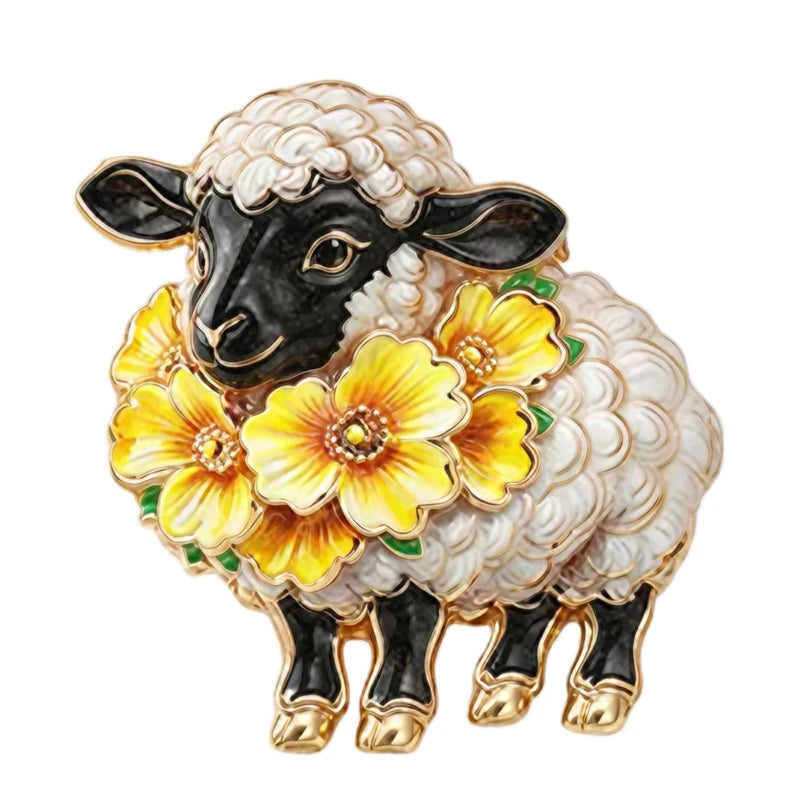 Sheep Brooches 6 Colours