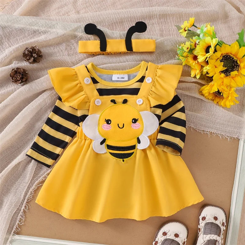 Ladybug and Bumble Bee Baby Girl Outfits