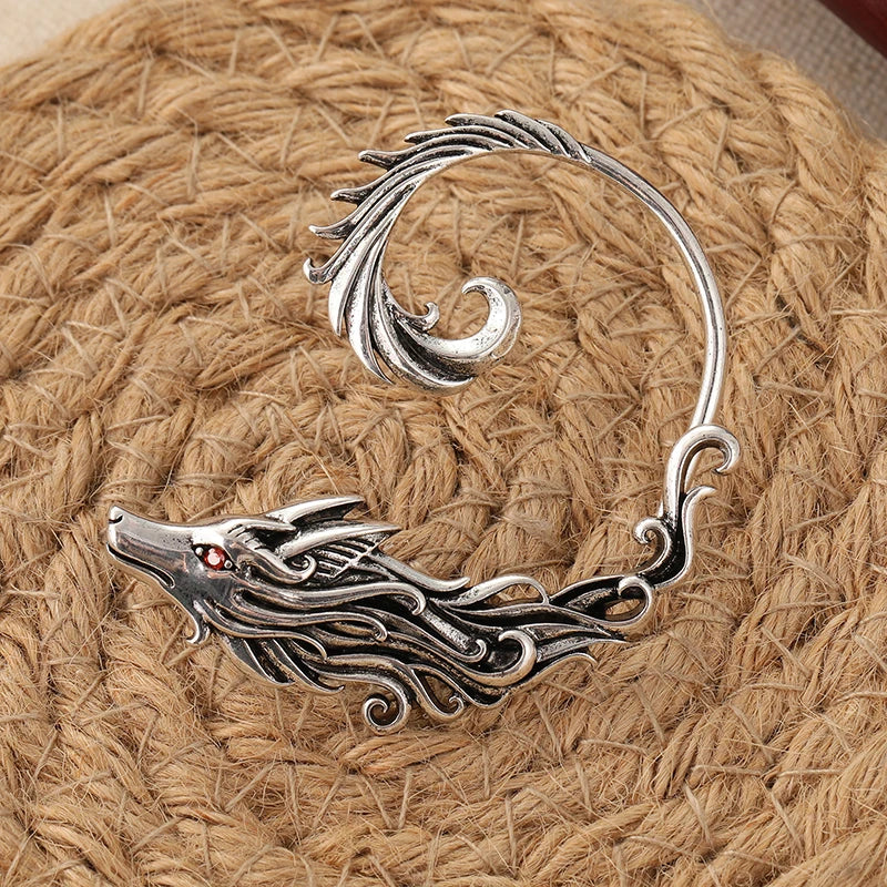 Warg Wolf Ear Cuff Pierced Earring