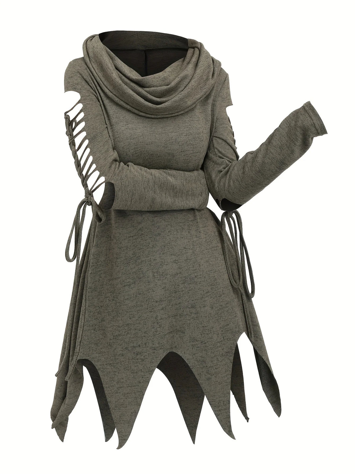Goblincore Ragged Grunge Hooded Top