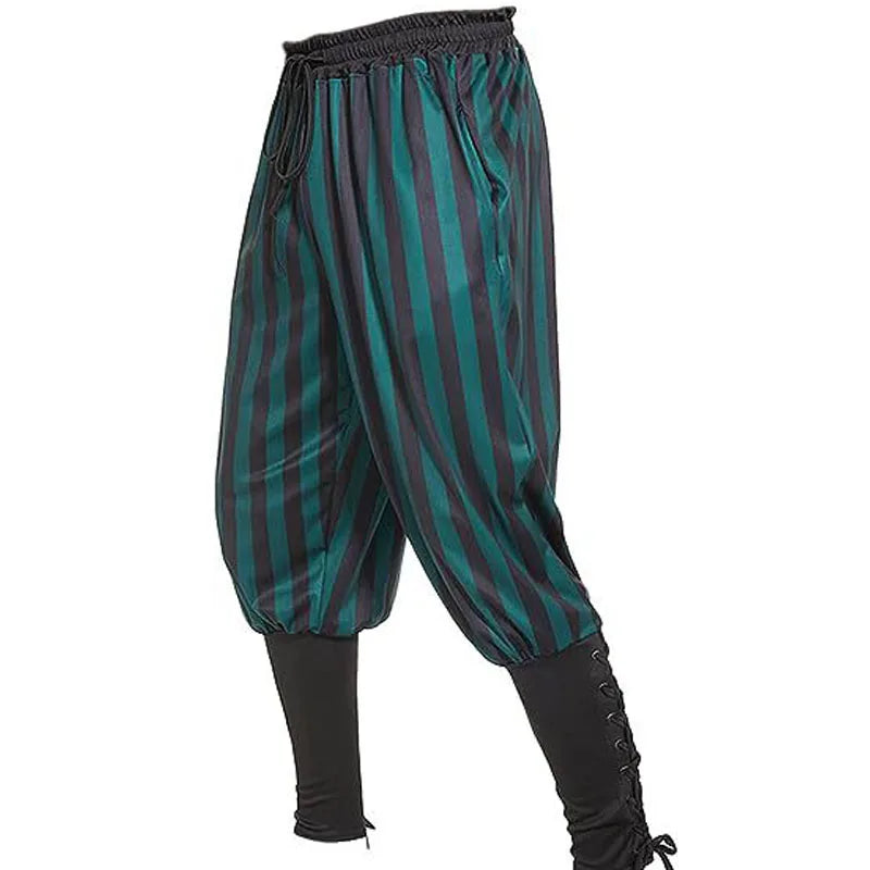 Pirate Pants Halloween Costume Striped Trousers