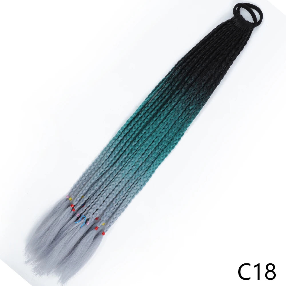 Long Braided Ponytail Hair Extensions 60CM