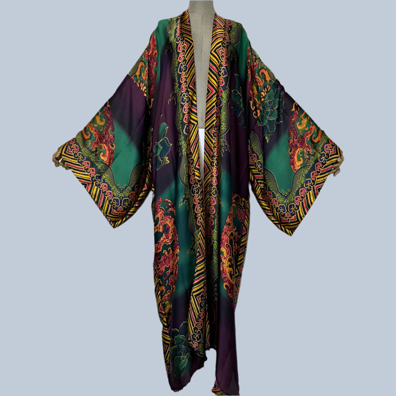 Wanda's Boho Kimono Cover Up Maxi Coat