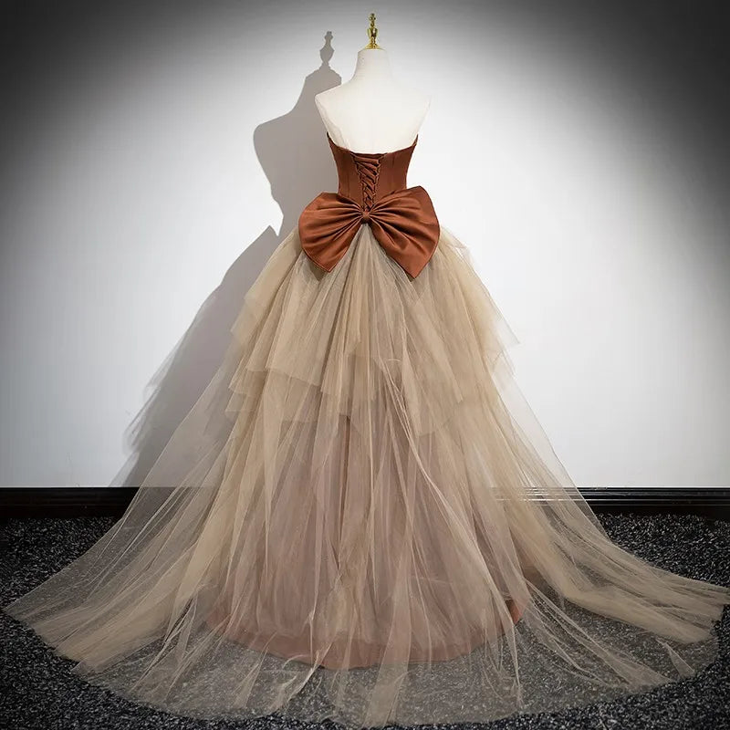 Ava's Detachable Tail Custom Made Formal Gown Evening Dress