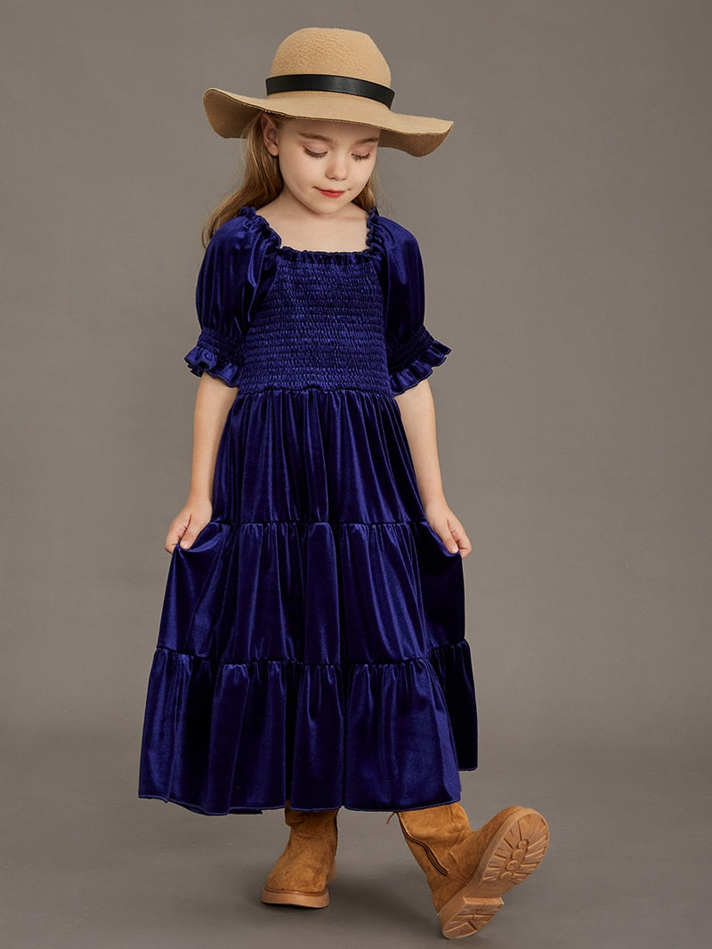 Girls Velvet Photoshoot Dresses