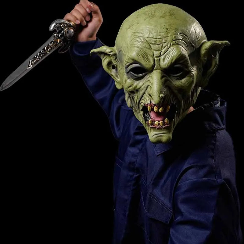 Halloween Demon Latex Mask Horror Cosplay Costume Halloween Party Props
