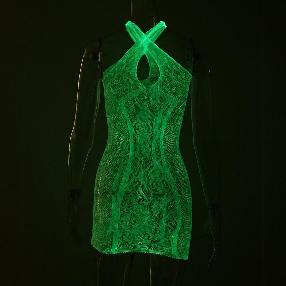 Glow in the Dark Fishnet Stockings and Body Suits