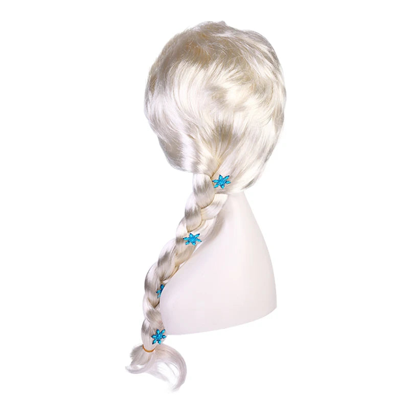 Girl's Princess Wigs Halloween Costumes Rapunzel Disguised Little Mermaid Elsa Aurora Snow White
