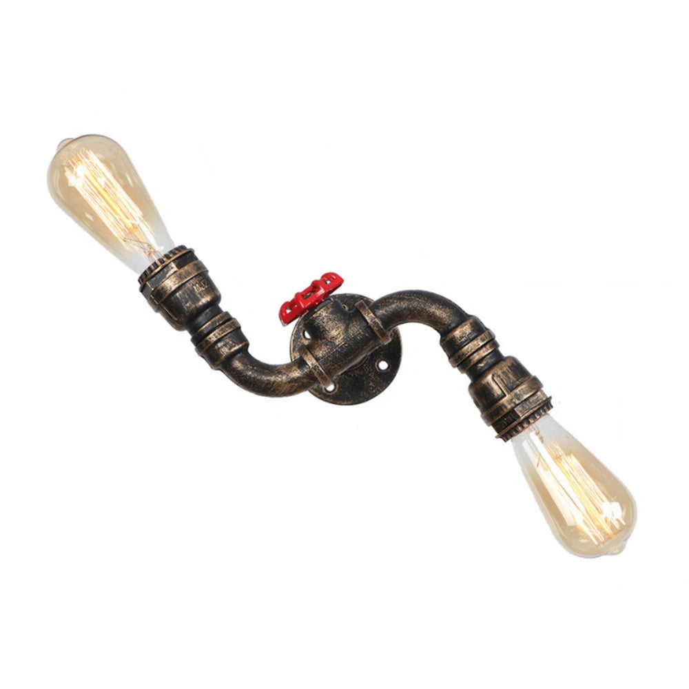 Industrial Water Pipe Wall Lights Lamp Sconce Lighting
