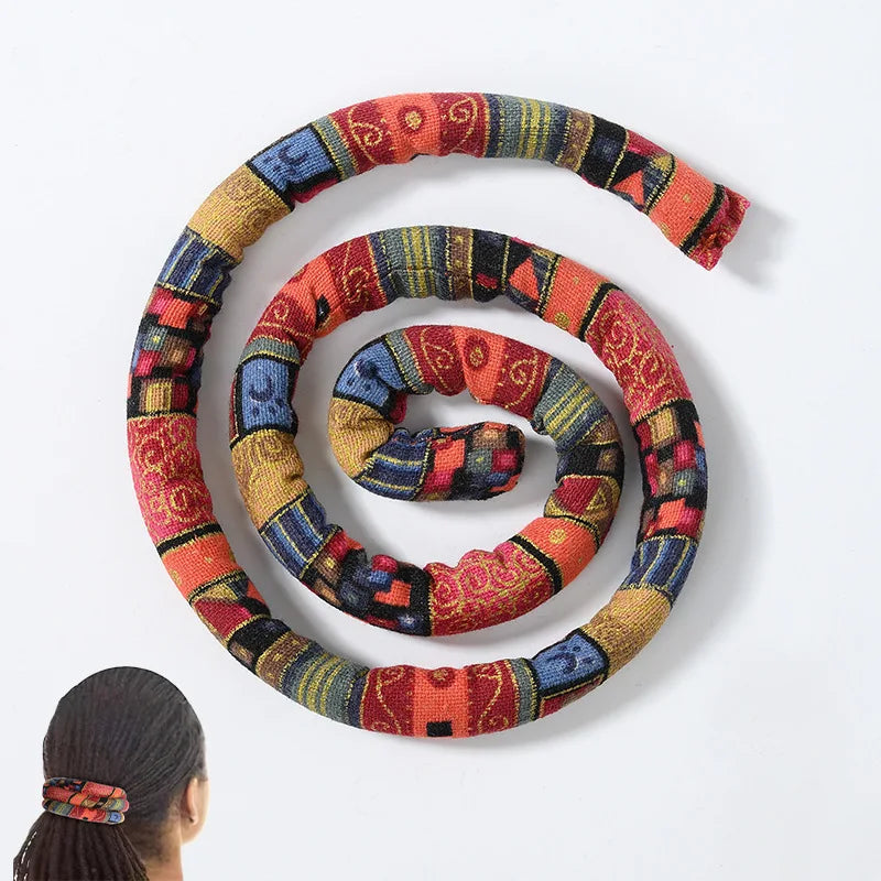 Bendable Hair Ropes Ties Horsetail Colorful Dreadlocks Long Ponytail Hairtie