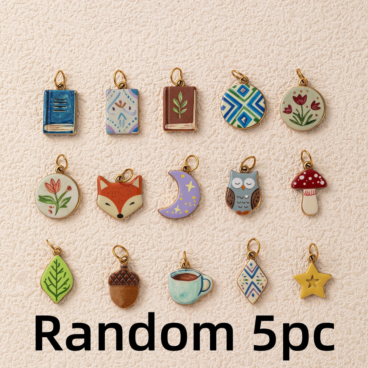 Woodland Cottage Pendant Charms for DIY Jewellery Making