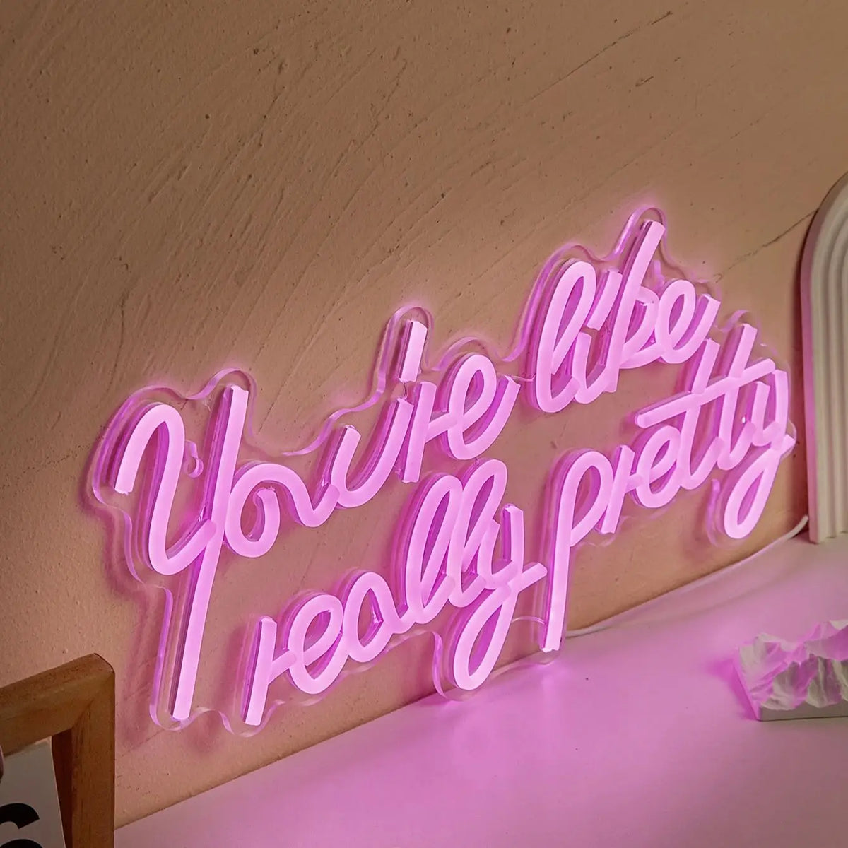 LED Neon You're Like Really Pretty USB Neon Signs Night Light