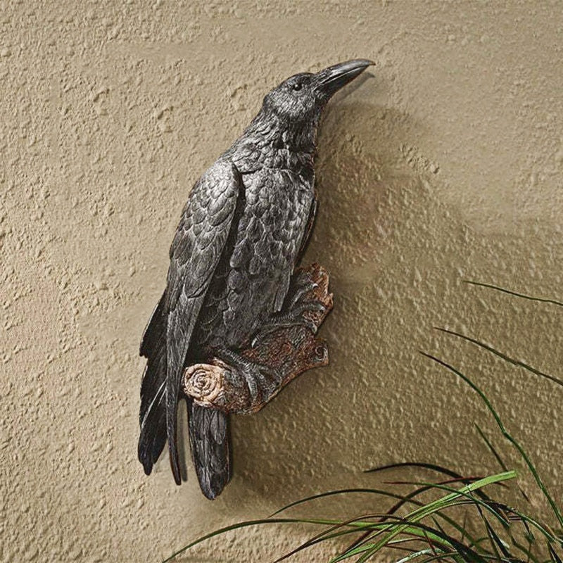 Quoth the Raven Resin Statue Halloween Decor