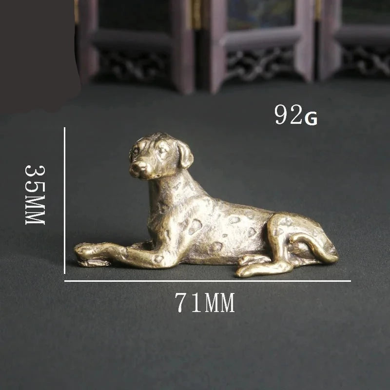 Copper Dalmatian Figurine Tea Pets