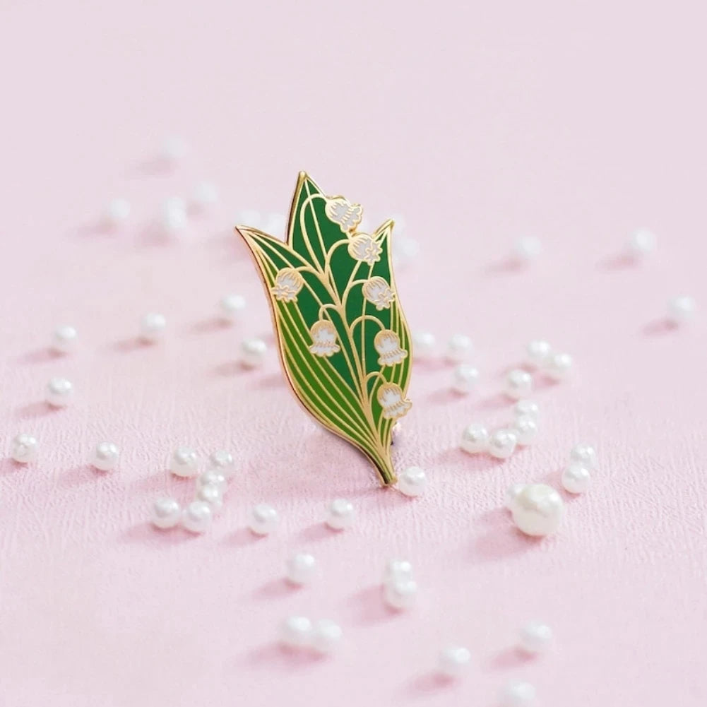 Wildflower Botanical Enamel Pins Badges