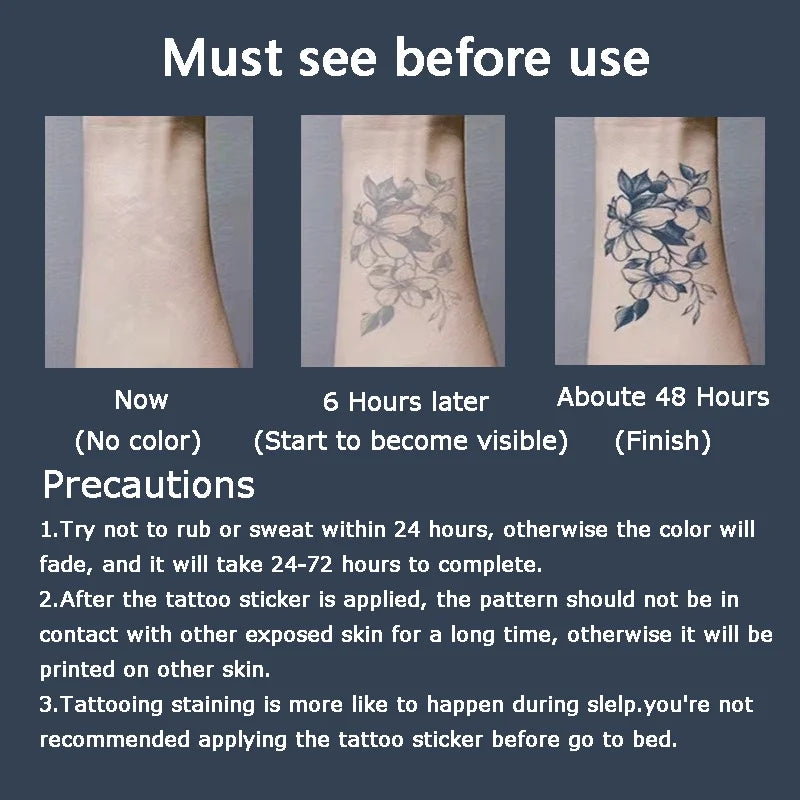 Compass Temporary Tattoos