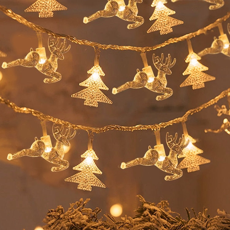 Snowflake Xmas Tree LED String Lights Christmas Decoration