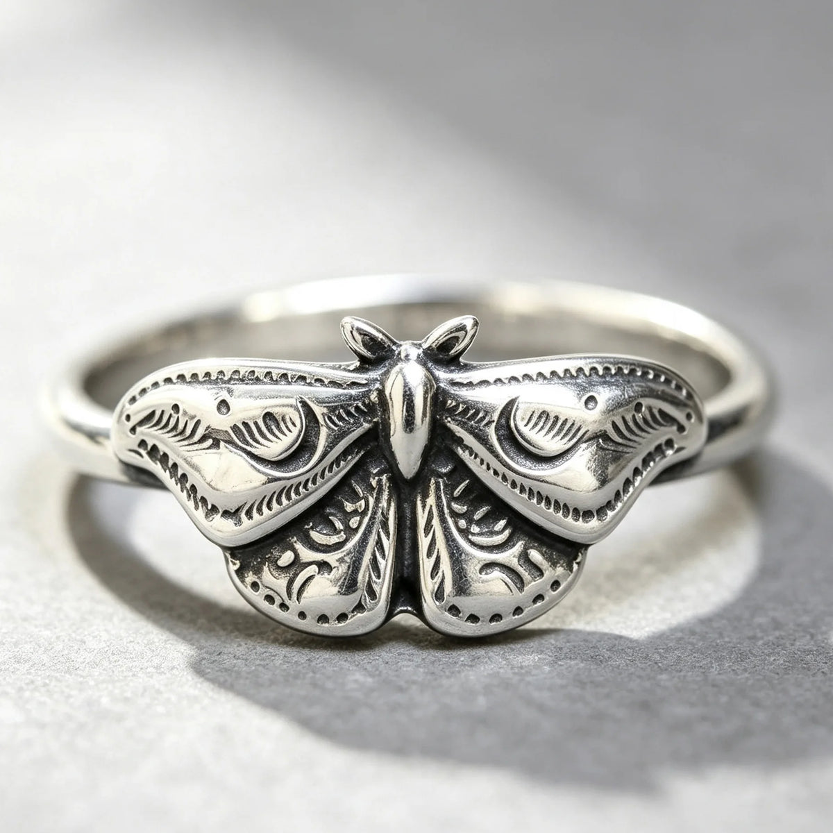 Luna Moth Ring