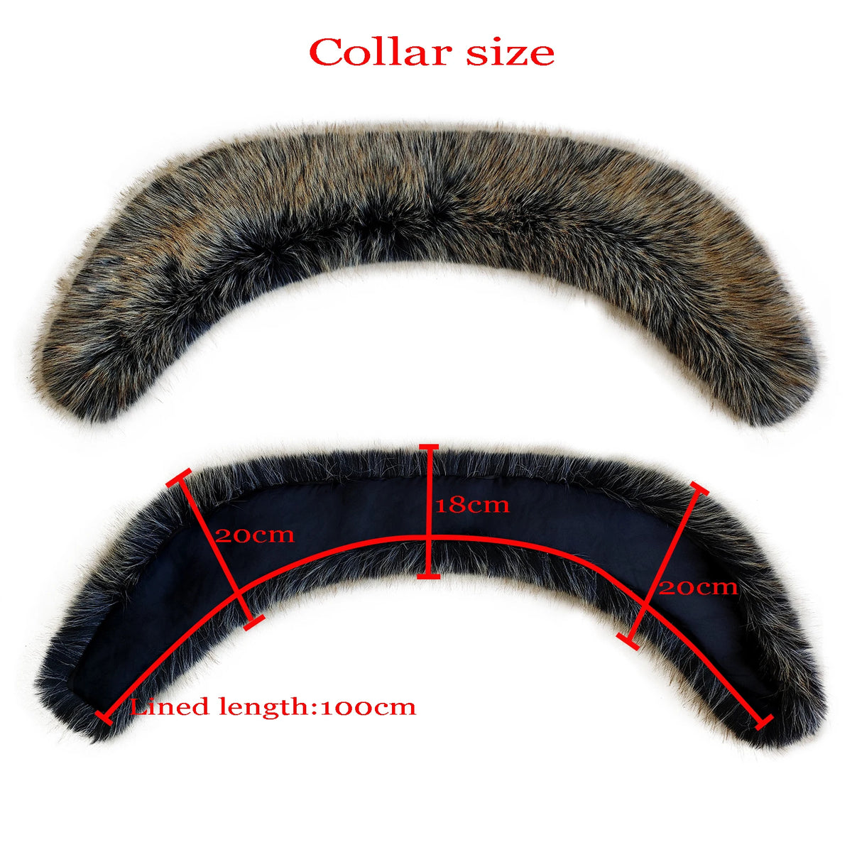 Large Faux Fox Fur Scarf Winter Warm Fluffy Collar And Cuff Sets 19 Colours
