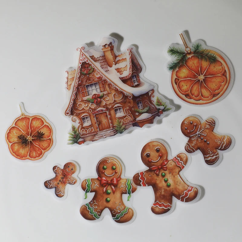 Vintage Christmas RUB ON Transfer Sticker Pack Junk Journal DIY Scrapbooking