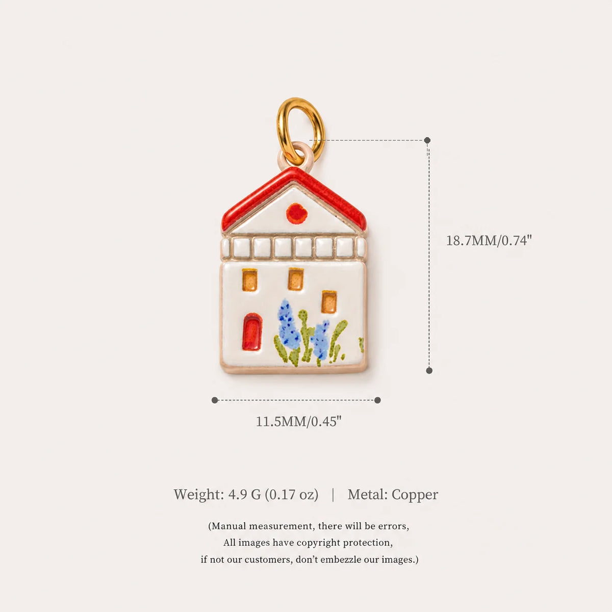 Ceramic House Charms English Cottage DIY Jewellery Making Necklace Bracelet Pendants