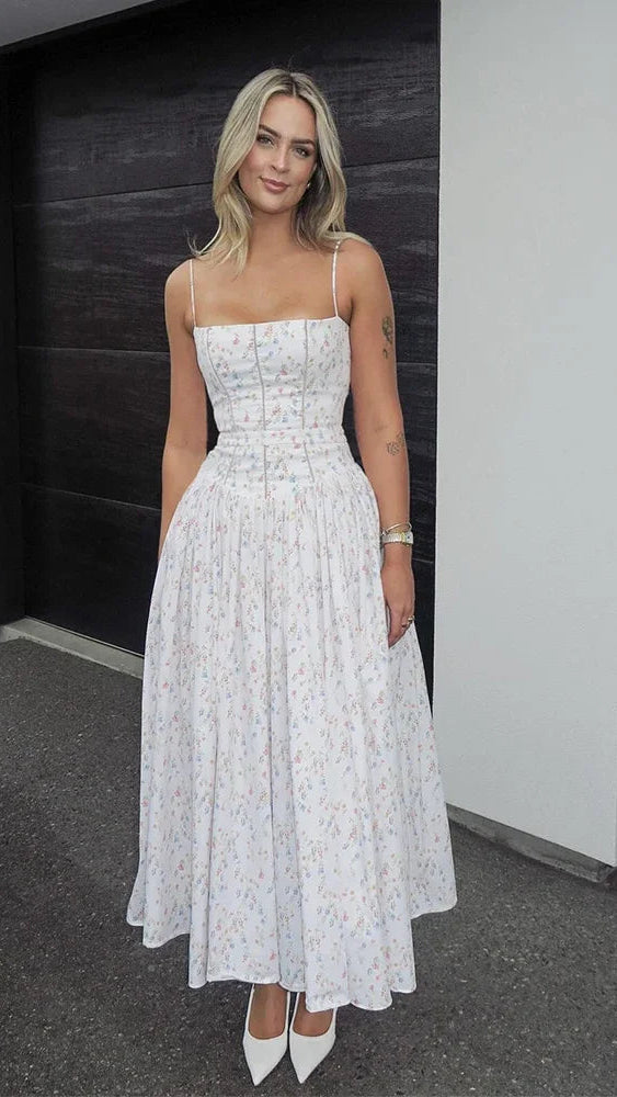 Olivietta's Floral Print Midi Sundress