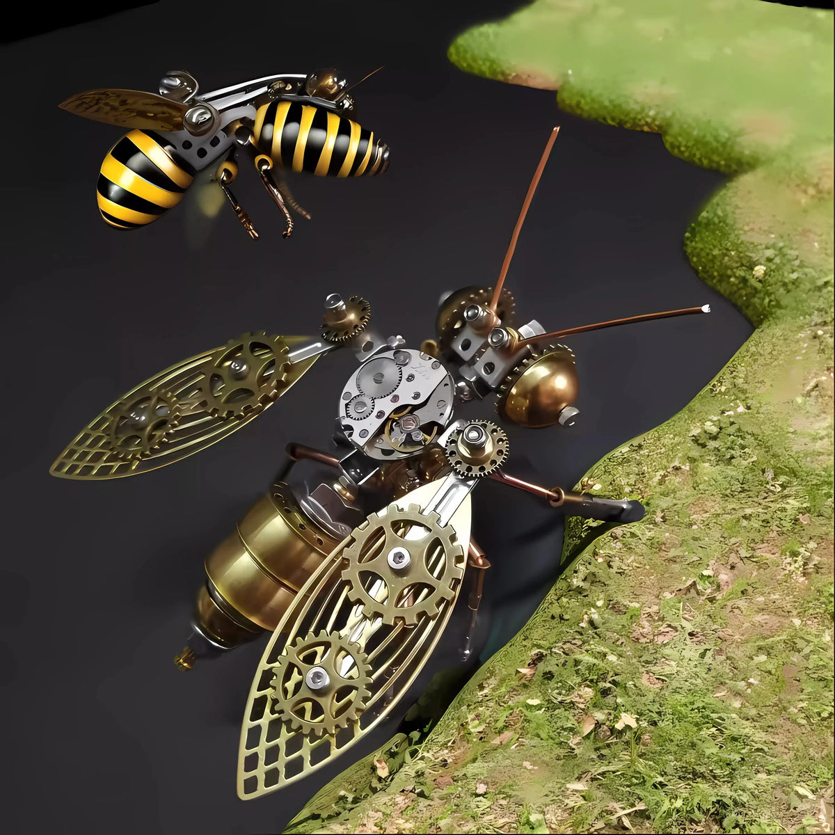 DIY Brass Model Kit Insect Dragonfly Bee Ant Steampunk Metal 3D Puzzle