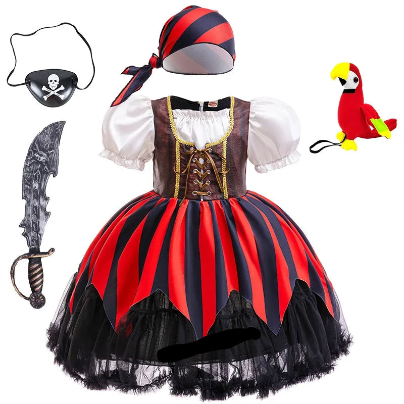 Pirate Captain Jack Sparrow Cosplay Costume Dress Up