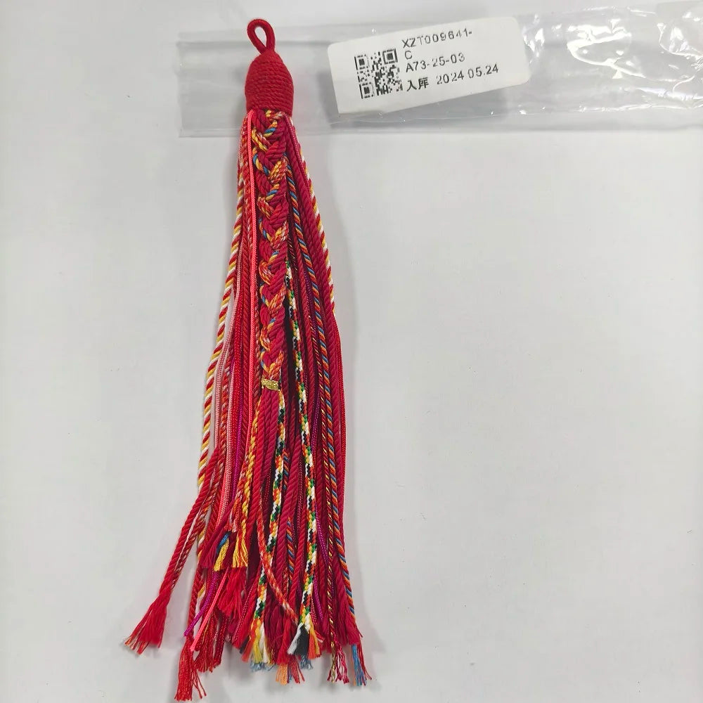 11cm Hand Twisted Cotton Thread Tibetan Style Tassel DIY Bookmark Crafts Jewellery Making Accessories Pendant DIY Car Decoration