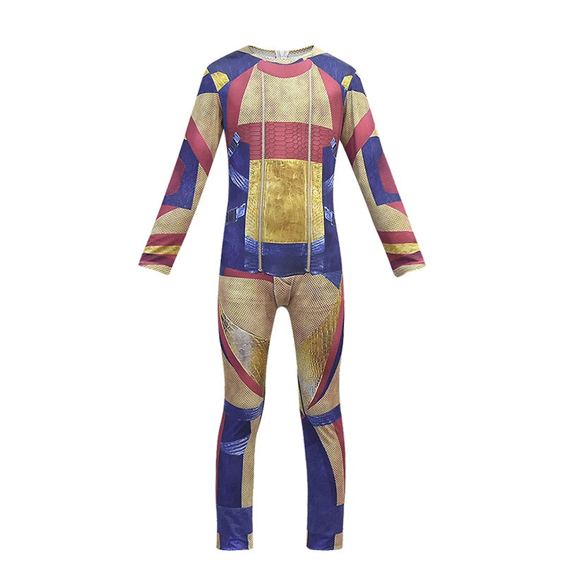 Superhero Carlos Cosplay Descendants Jumpsuit for Kids & Adults Halloween Stage Children's Book Week Costumes Boys