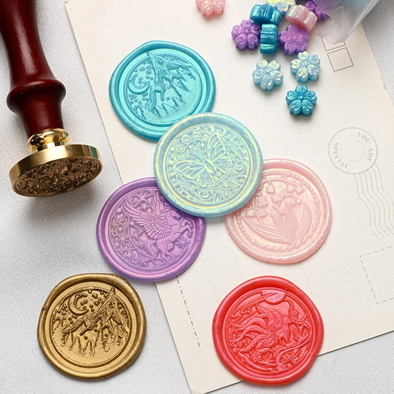 90pcs Glitter Wax Sealing Seal Stamp Beads