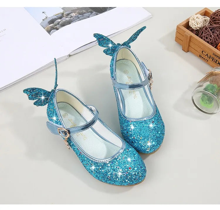 Magical Glittery Butterfly Girls Shoes