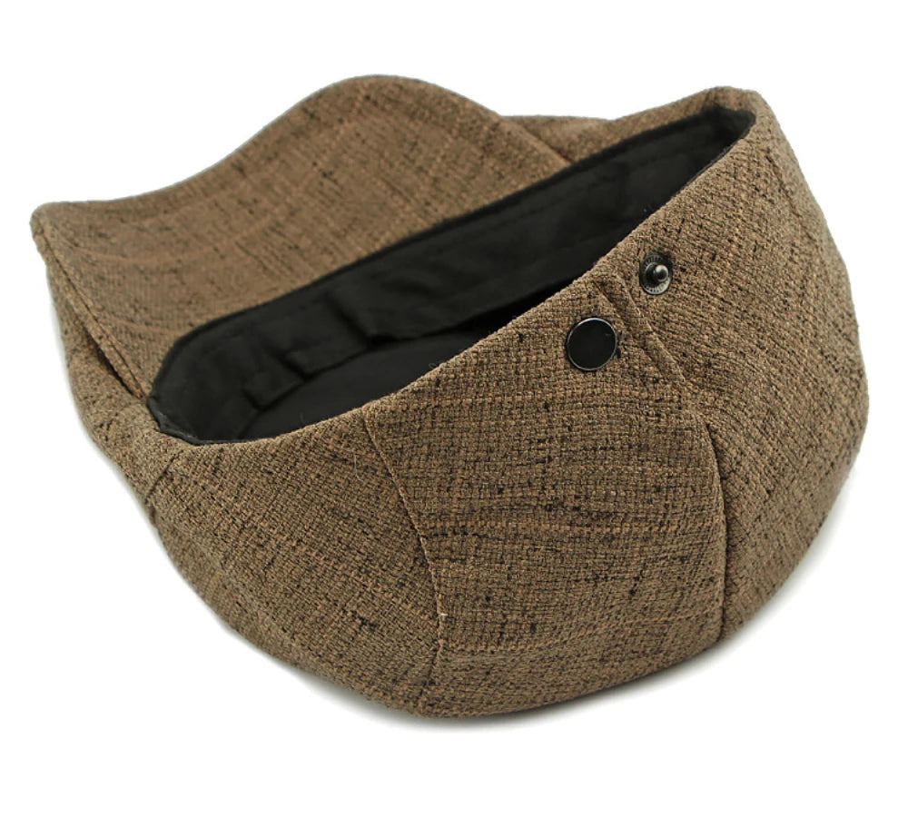 Breathable Linen Cabbie Beret Caps