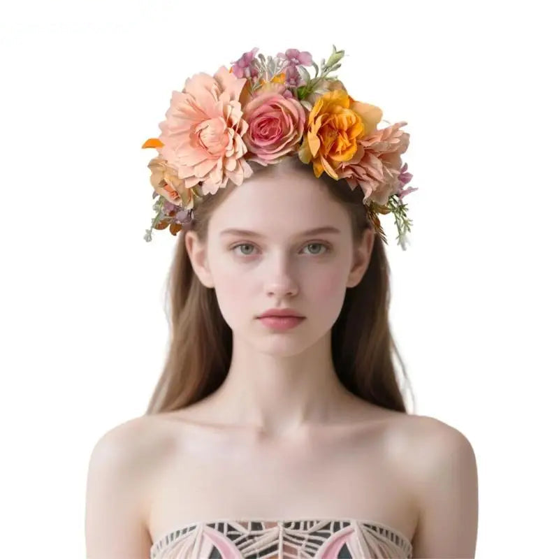 Fabric Flower Goddess Hairbands