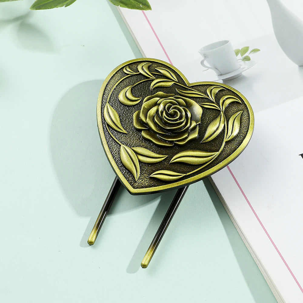 Bronze Metal Book Clips Bee Dragon Rose Sunflower Bookmark